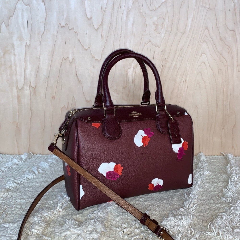 COACH MINI BENNETT SATCHEL BAG FIELD FLORA PRINT